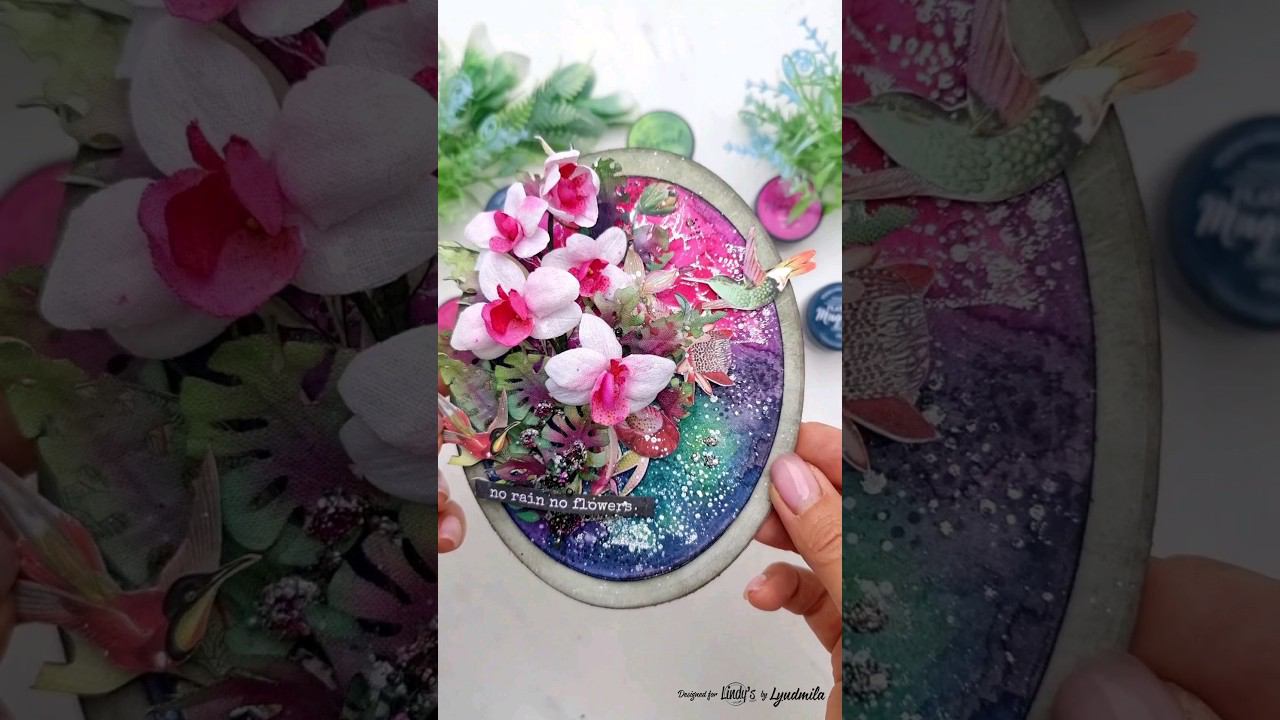 Как создать фон с помощью мэджиков Lindy's  #миксмедиа #мастеркласс #скрапбукинг