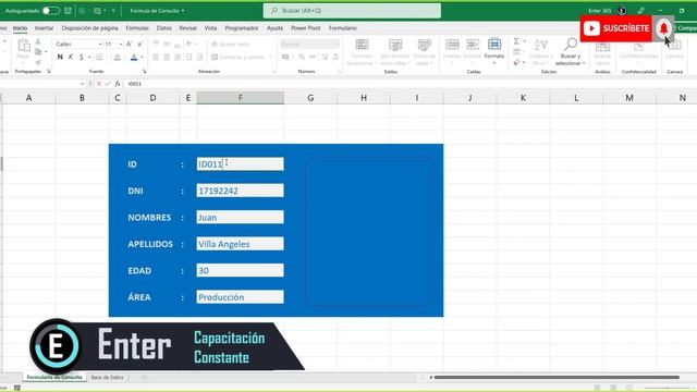 Como hacer un FORMULARIO DE CONSULTA CON FOTOS en Excel