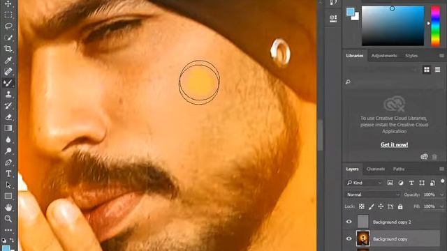 instagram viral dual tone ring light photo editing in photoshop 2022