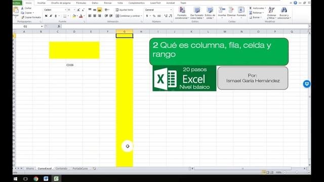Aprendiendo Excel En 20 Pasos (Nivel Básico) Parte 1 De 4.