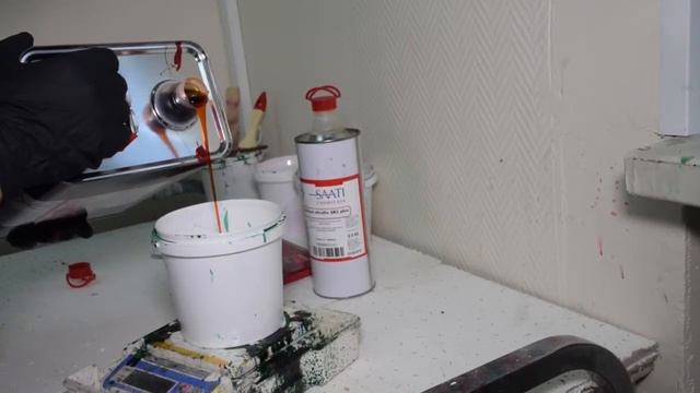 Натяжение сеток для шелкографии.
