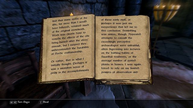 Skyrim Roleplay - Part 44 - Reading 'The Fall of Saarthal'