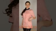 Медицинский костюм Маргарита темно-синий-кремовый