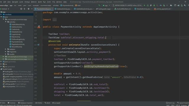 Payment Method In Android Studio | Payment Method | Firebase | ECommerce App In Android Studio |Jav