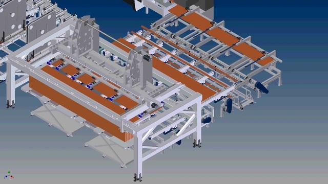 3D-модель автоматической линии производства погонажных изделий от Leadermac