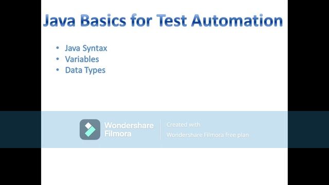 Java Basics | Java Basic concepts for automation testing | Roadmap for Java selenium | Java Tutoria