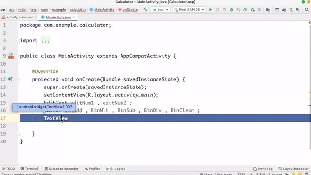 طريقة التعامل مع العناصر برمجياً access a view programmatically using findViewById