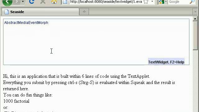 TextWidget in Pharo 1of2
