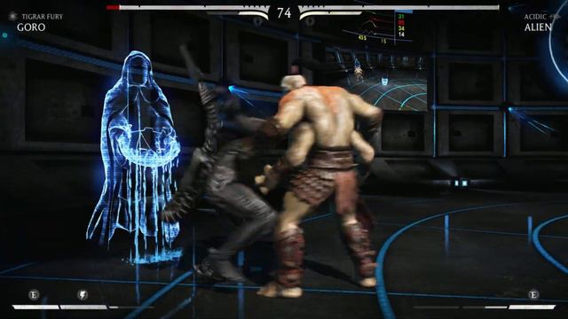 Goro vs Predator and Alien Hard Level Fight | Mortal Kombat X | MKX