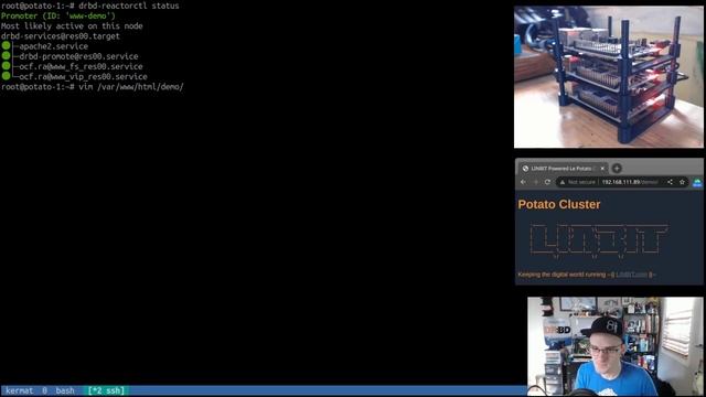 LINBIT Powered High Availability Cluster on Le Potato (arm64)!