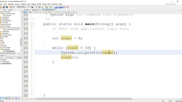 21 – Programming Language – Java for Beginners – While Loop with Exercises – شرح