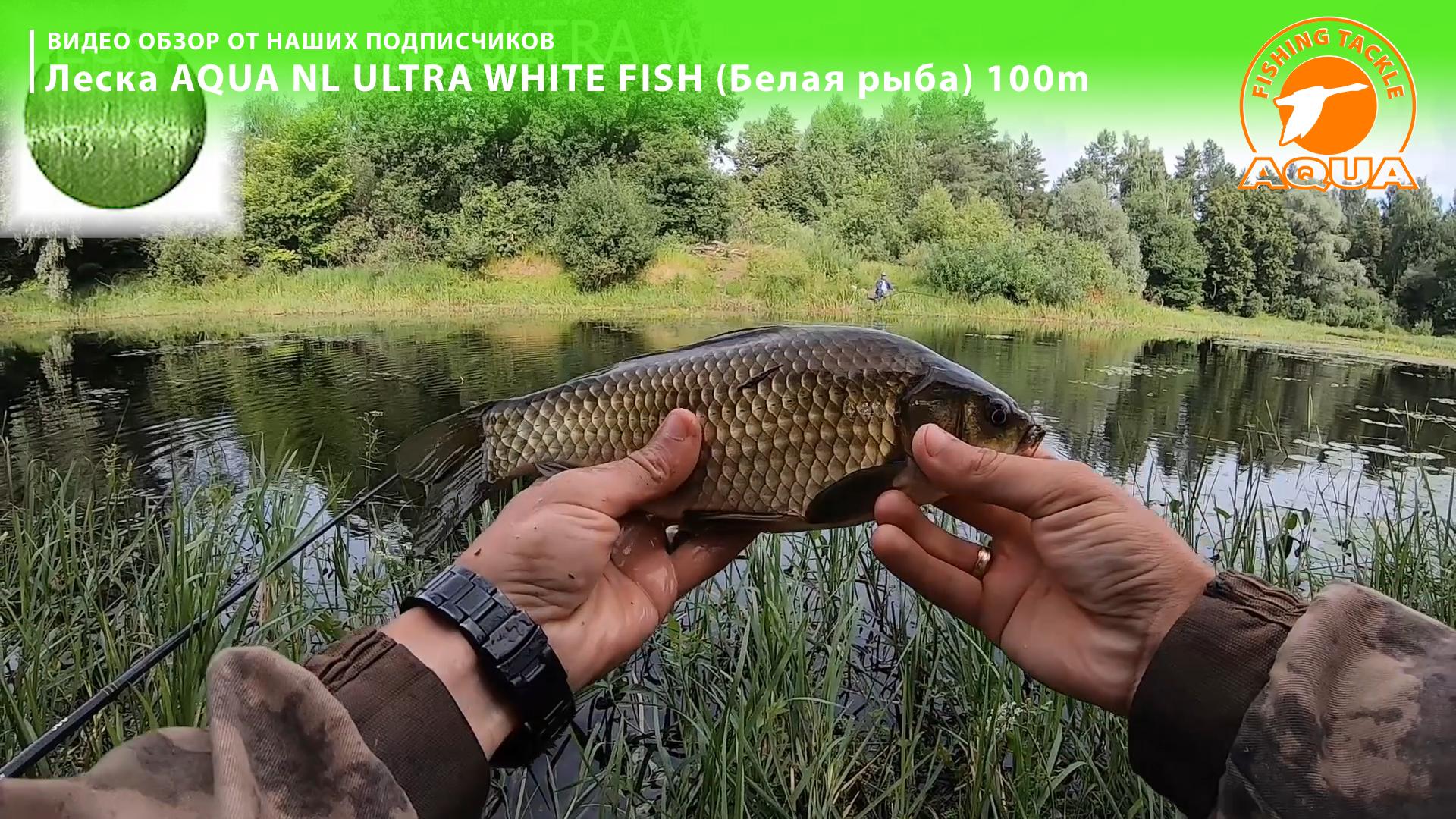 🎣 Леска для рыбалки AQUA NL ULTRA WHITE FISH от плотвы, красноперки до леща.