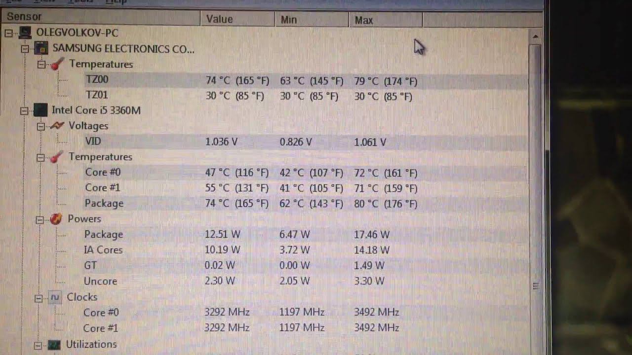 Перегрев процессора (svchost.exe)