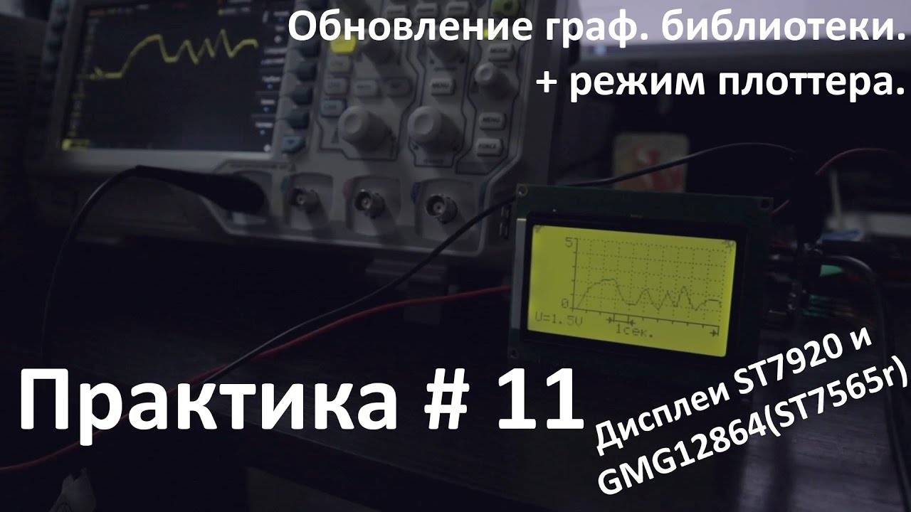 Дисплеи ST7920 и GMG12864(ST7565r). Обновление графических библиотек. Режим плоттера.