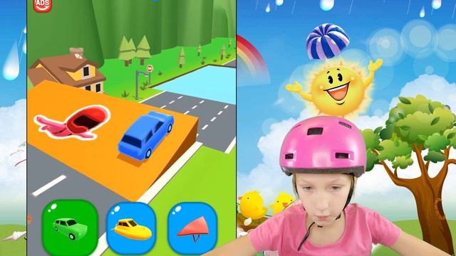 ДИАНА показывает новую ИГРУ с МАШИНКАМИ! Shape Shifting!