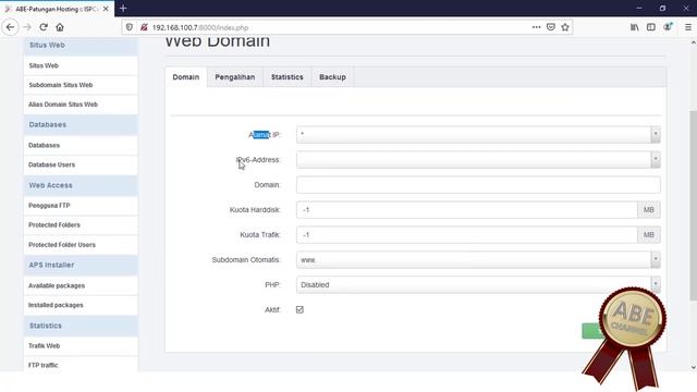 Pengenalan ISP Config