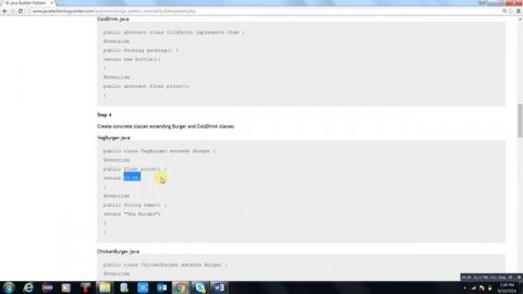 java Builder Design pattern