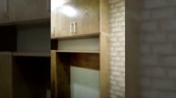 кухонная мебель + прихожая мебель . цвет антик светлый , материал лмдф.