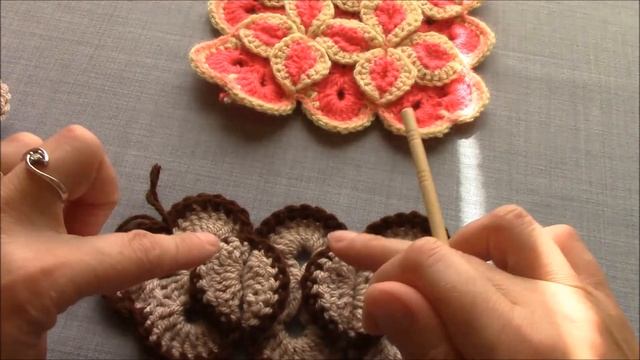 crochet origami motif