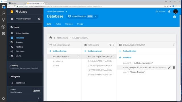 React, Redux & Firebase App Tutorial #39 - Ordering Firestore Data
