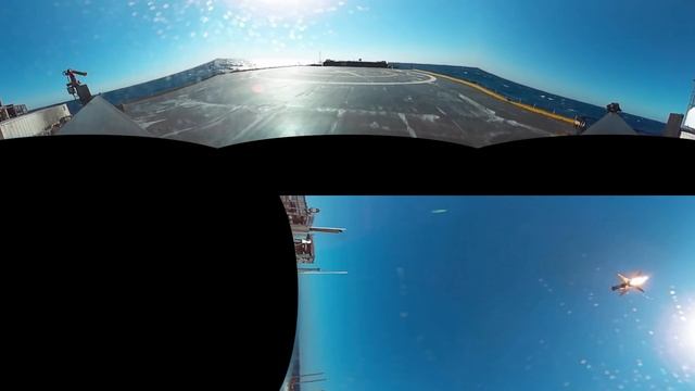 360 View | First Stage Landing on Droneship