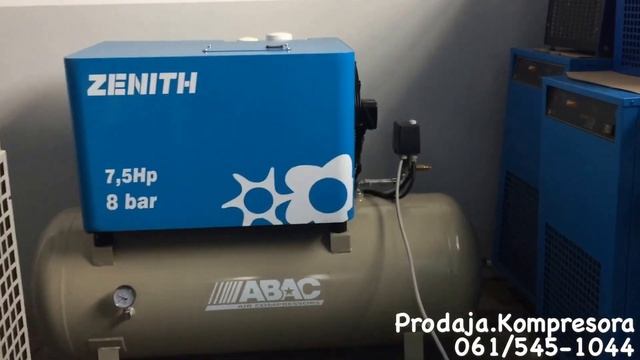 ABAC Zenith sa bocom 300L radni rezim 0-8 bar-iProdaja i servis vijačnih kompresora
