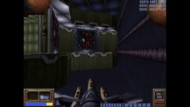 Eradicator (DOSBox) - B1 Biogen Aqueduct - All Secrets No Commentary