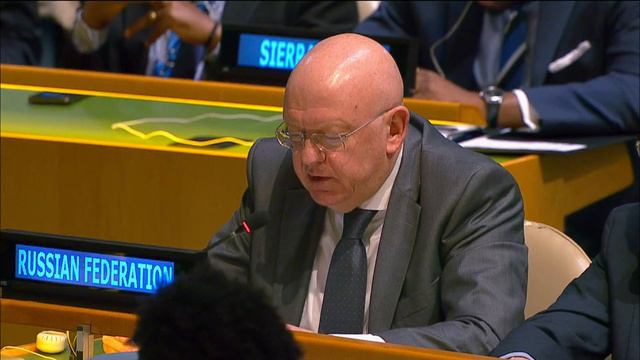Statement by Amb. Nebenzia at the 10th ESS General Assembly on the situation in the Middle East