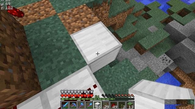 Потайная дверь в Minecraft