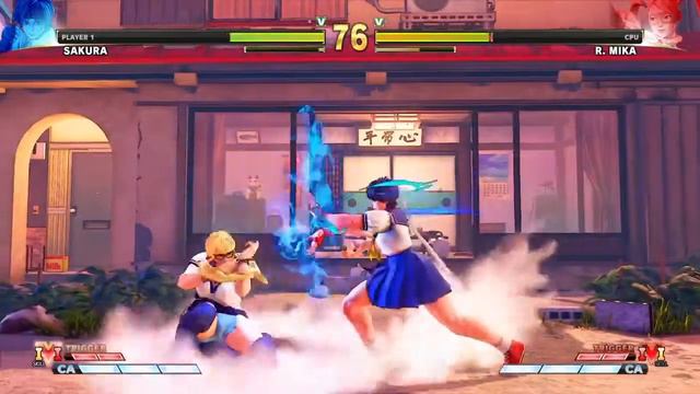 [Street Fighter V] School Girl Fight - Sakura vs. R. Mika