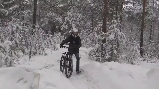 покатушки на дёртах зимой