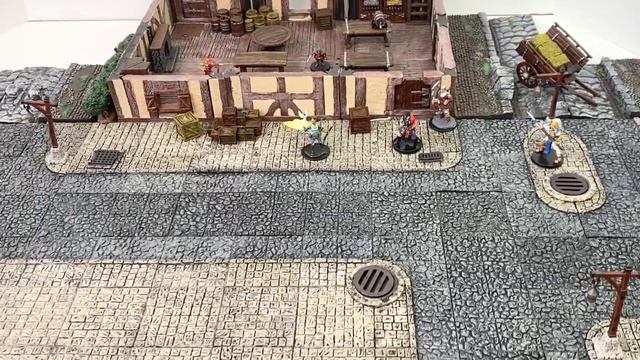 WarLock Tiles: Town Square - WizKids 4D Settings Prepainted Minis Terrain