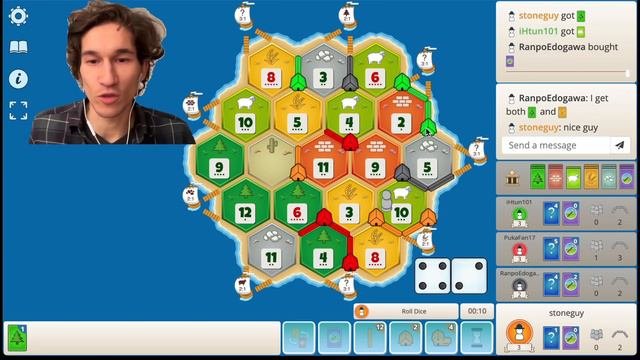 День 8. Играю в Катан (колонизаторы), теперь с музыкой на фоне!