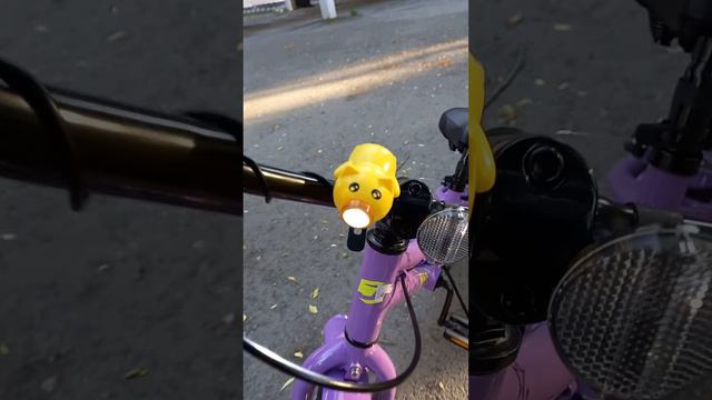 Фонарь для велосипеда детский "поросёнок" с звуковым сигналом и пультом ДУ / светодиодный