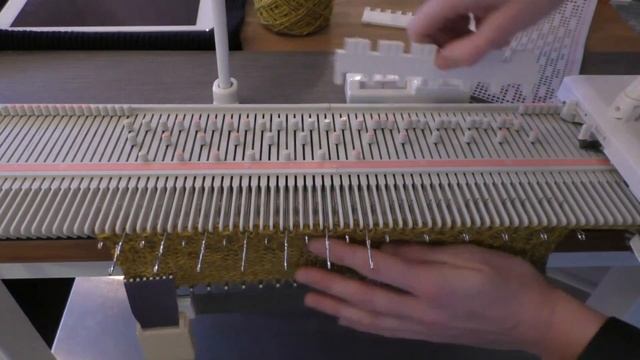Å strikke fangmønster på LK150 / Tuck stitch on LK150