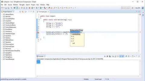 Java for beginners - Chapter 10 : String Comparison in java. String Concatenation in java. Part - 2