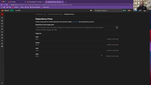 GitLab speed-run: Enable TTL policies for the dependency proxy