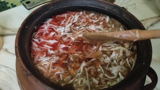 БОРЩ В ГЛИНЯНОМ КАЗАНЕ / БОРЩ В ДУХОВКЕ / КАК ПРИГОТОВИТЬ БОРЩ