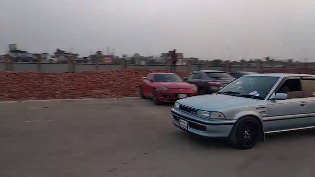 Toyota AE90 at motorshow parking lot #1