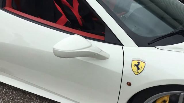 The Loudest Ferrari 458 Italia Spyder EVER With Straight Pipes And Red Interior