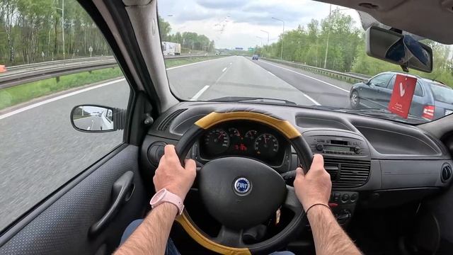 2004 Fiat Punto II [1.3 16V Multijet 70HP] |0-100| POV Test Drive #1691 Joe Black