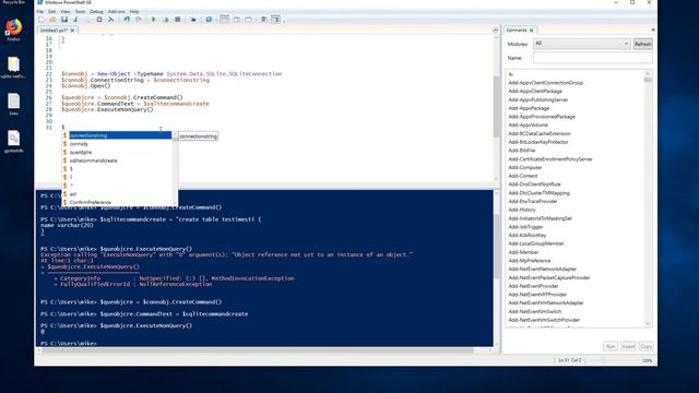 SQLite mit Powershell | PowerSHELL deutsch