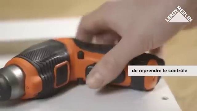 Utiliser le tournevis sans fil BLACK & DECKER CS3653LC