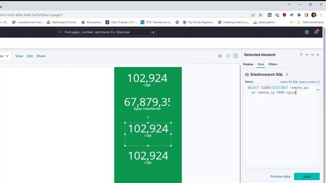 Using Kibana Canvas