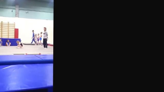 Милана спортивная гимнастика кувырок