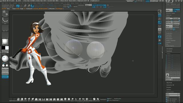 [ZBrush] Module 6 - Character Posing - 2. Character Posing Time Lapse