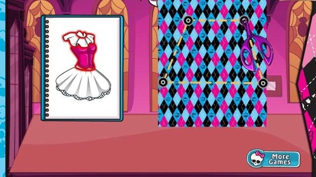 Barbie Monster High Uniform Барби в образе Монстр Хай - прохождение игры