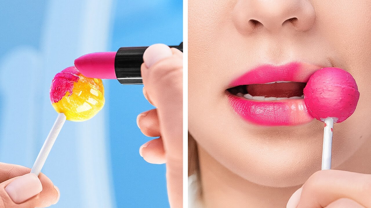 Wow, Lollipop Lipstick 🍭 Beauty Hacks & Gadgets You Need to Try! 🌟