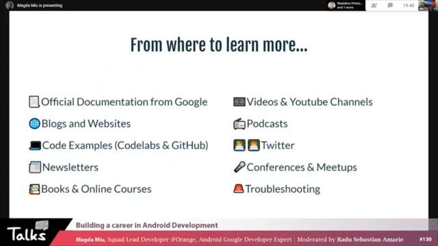 Talks #130 Let's talk About Android with Magda Miu & Madalina Hristache