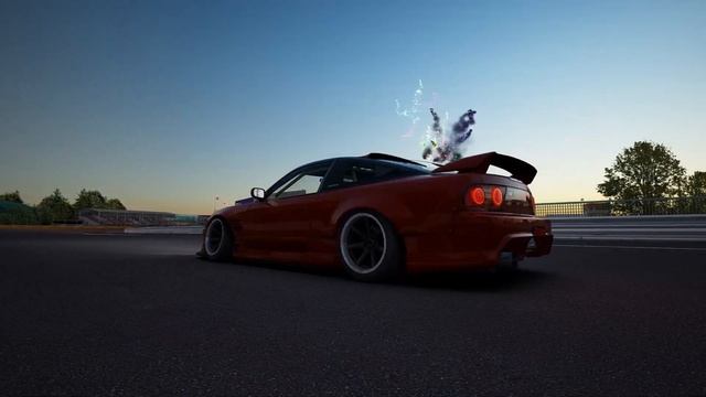 Drifting Tsukuba In Nissan SILEIGHTY w/steering wheel (T300rs) / Assetto Corsa